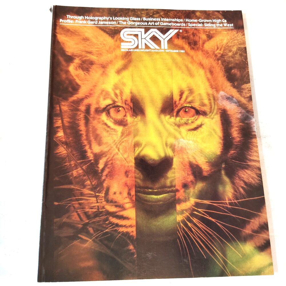 Delta SKY In-Flight Magazine September 1985 - Darts, Lottery, Skiing the West